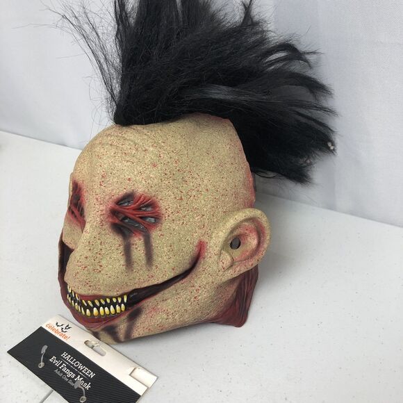Evil Fangs Mask Way To Celebrate! Halloween Adult Latex Rubber Full Head New - Picture 2 of 7